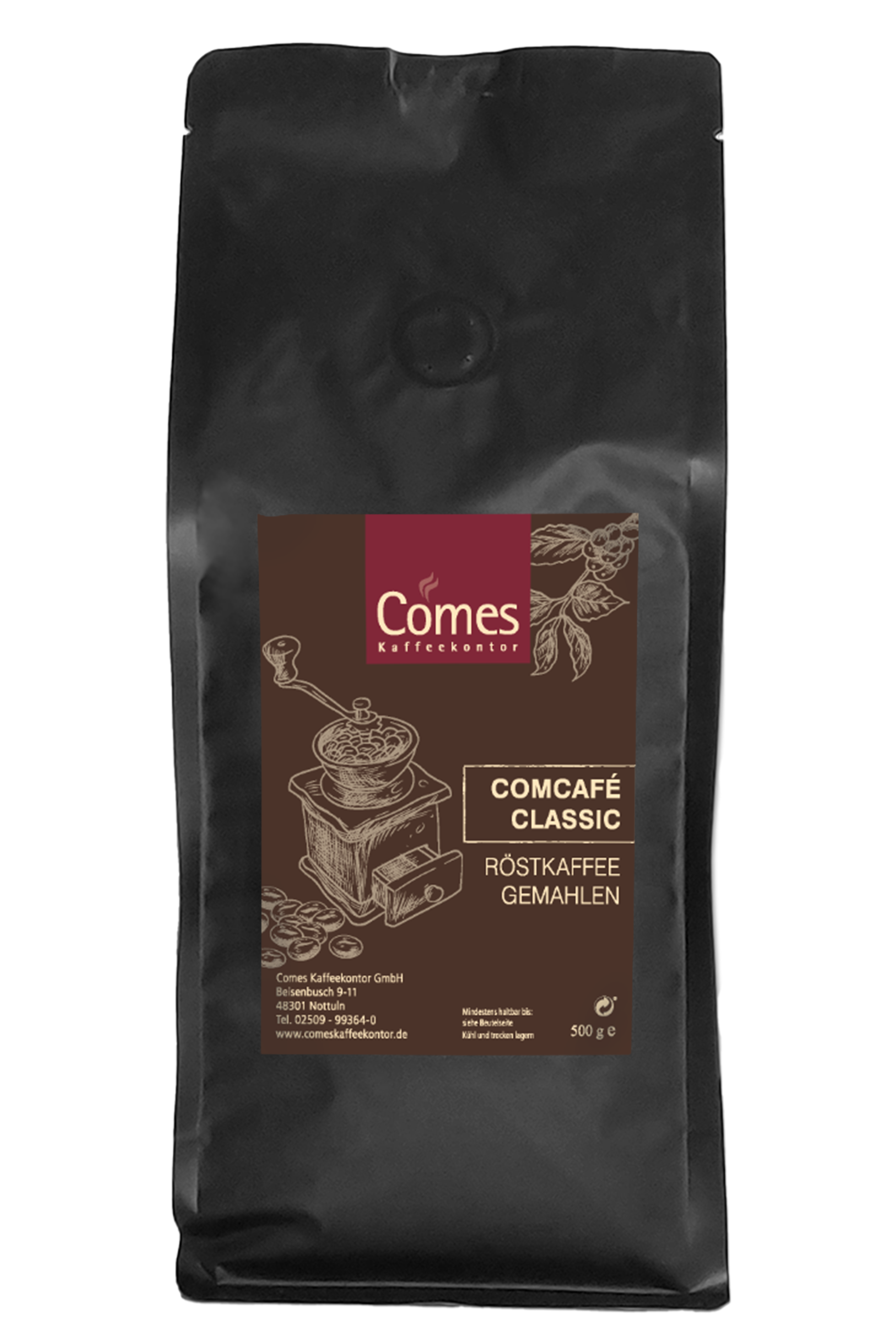 Comcafé Classic - gemahlener Filterkaffee Comes Kaffeekontor