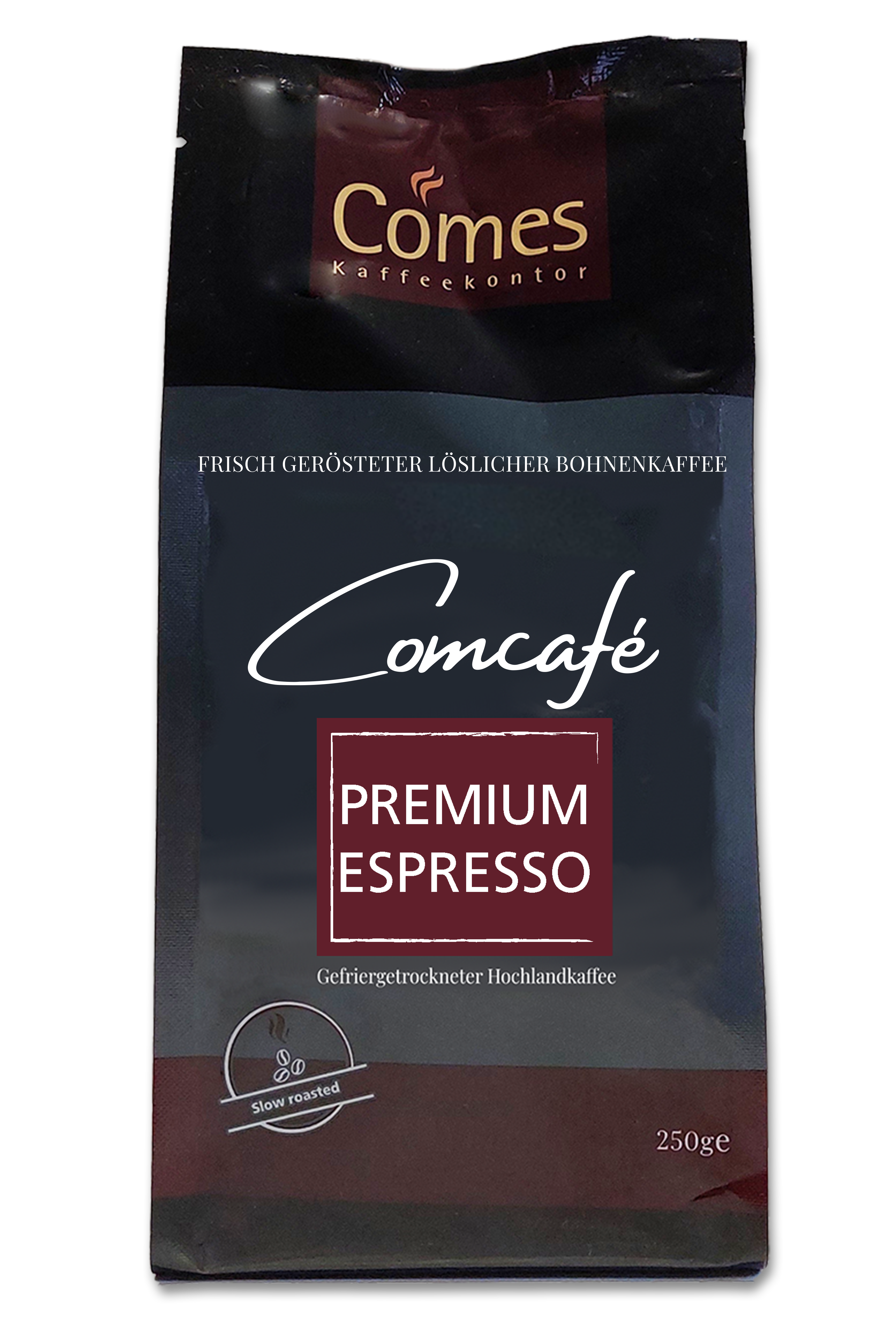 Comcafé Premium Espresso Löslicher Kaffee Comes Kaffeekontor