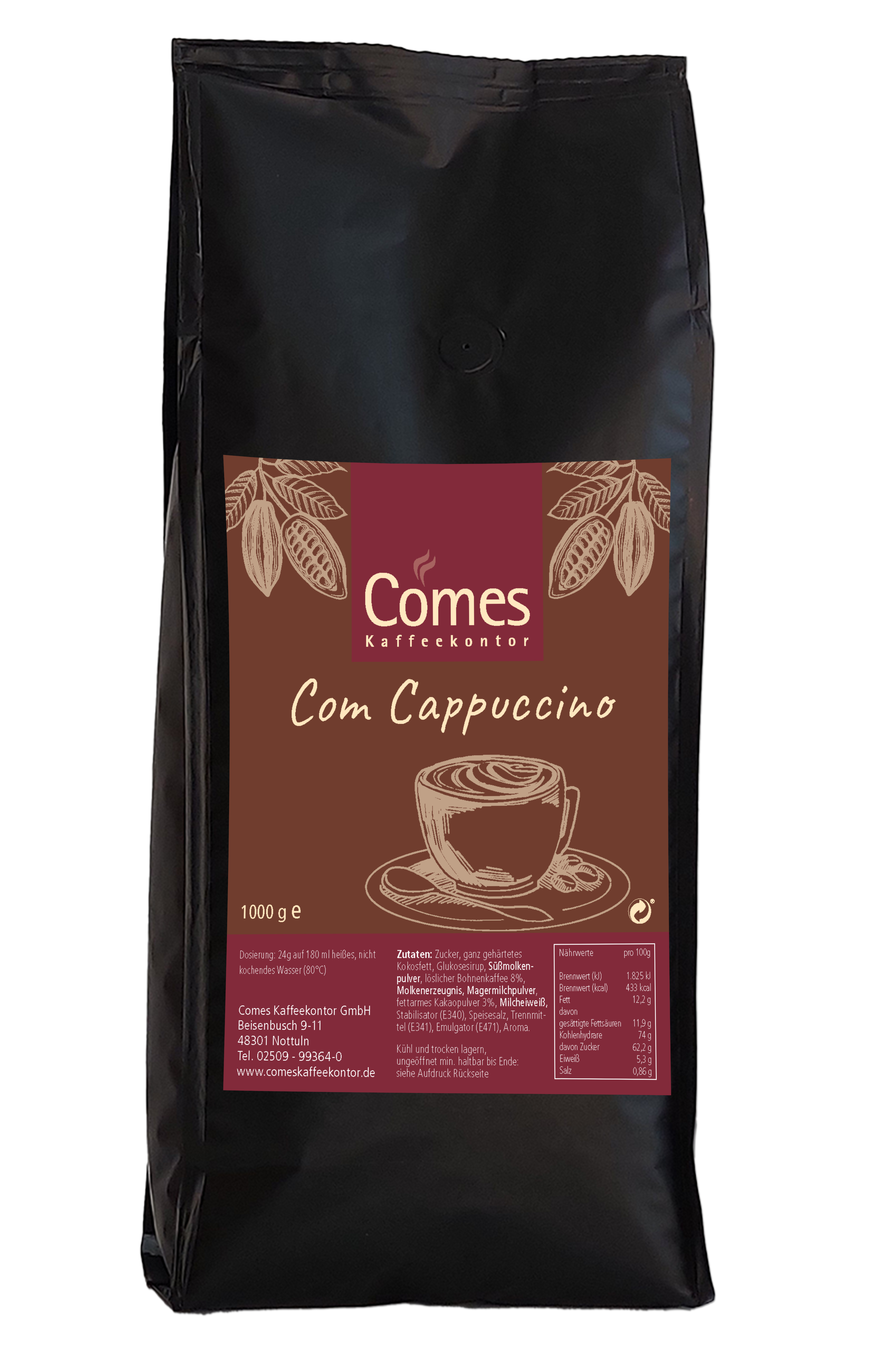 Com Cappuccino Comes Kaffeekontor