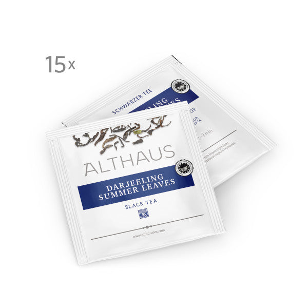 Althaus Tee Darjeeling Summer Leaves Schwarzer Tee einzeln kuvertiert