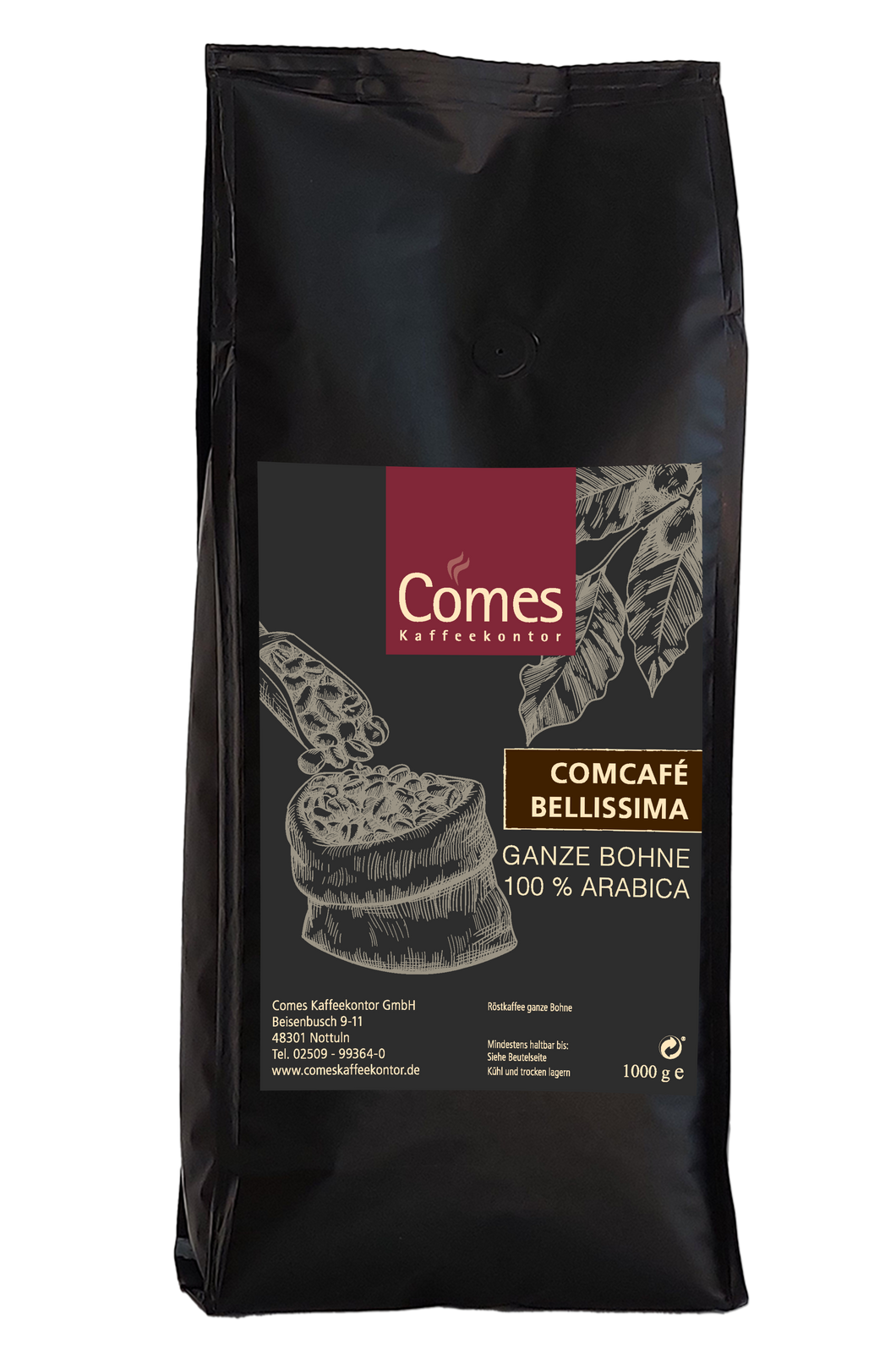 Comcafé Crema Bellissima Ganze Bohne