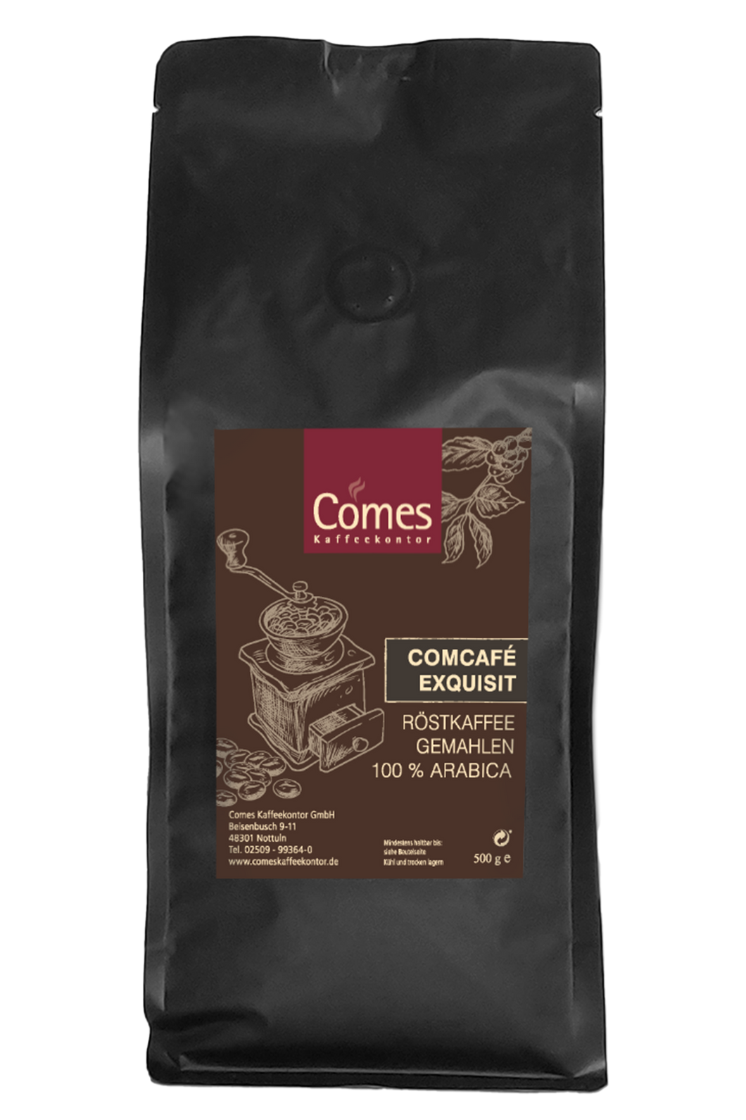 Comcafé Exquisit - gemahlener Filterkaffee