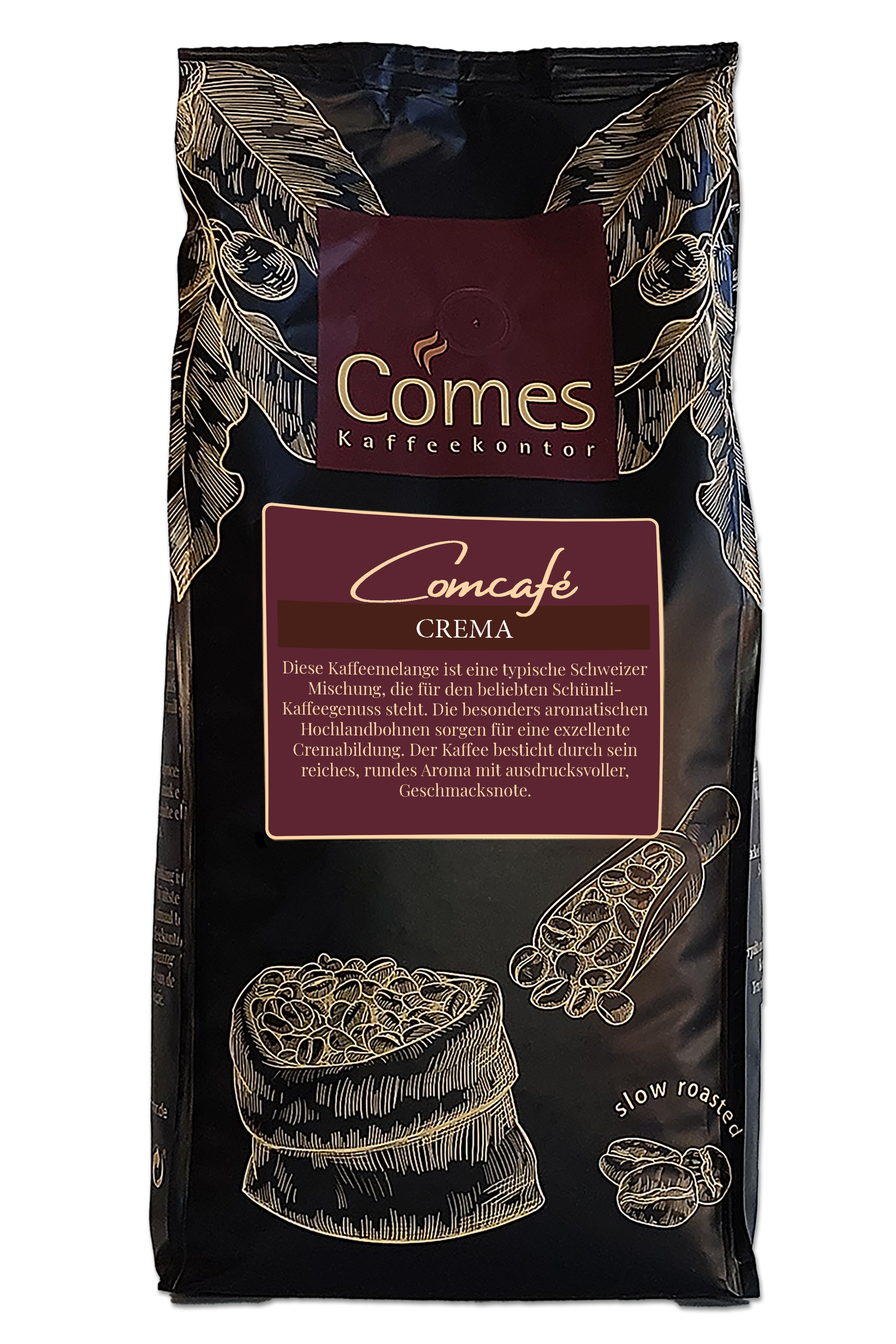 Comcafé Crema Ganze Bohne Comes Kaffeekontor