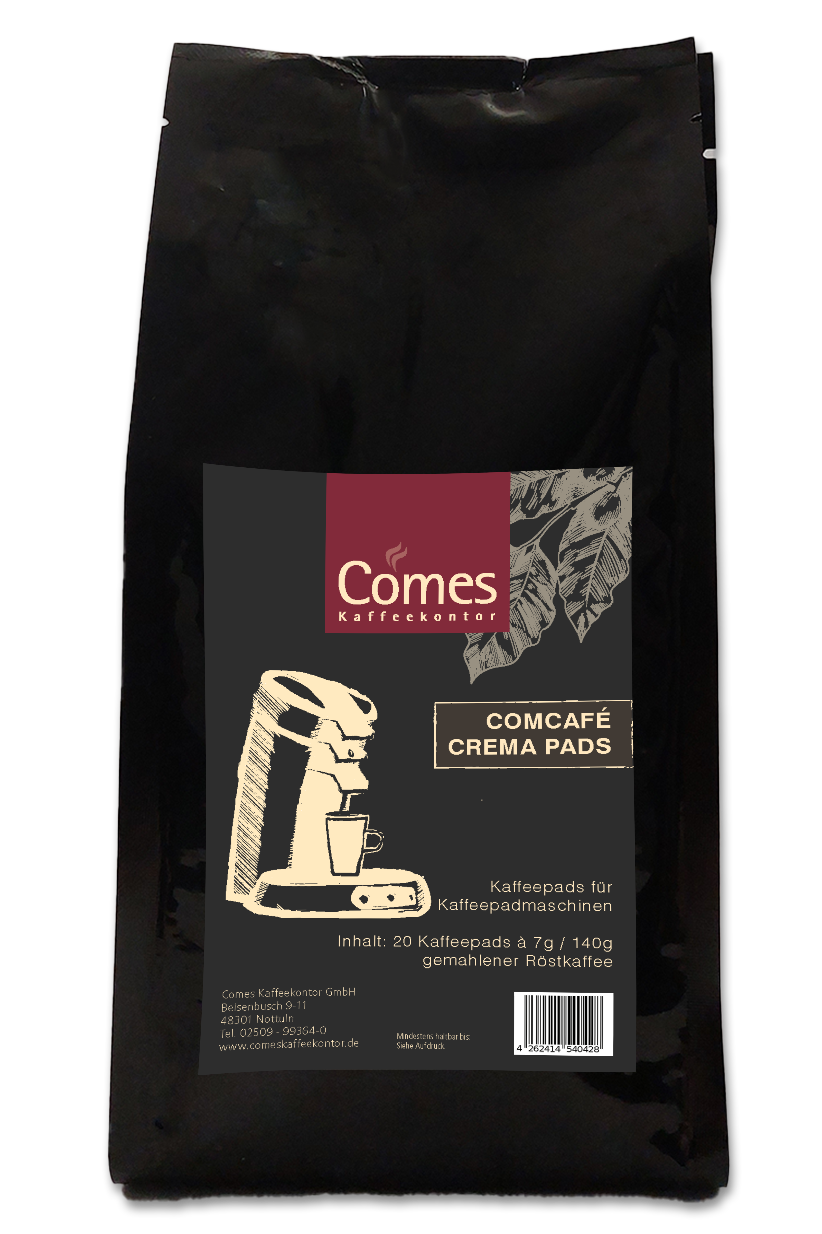 Comcafé Crema Pads 20 x 7g pro Karton