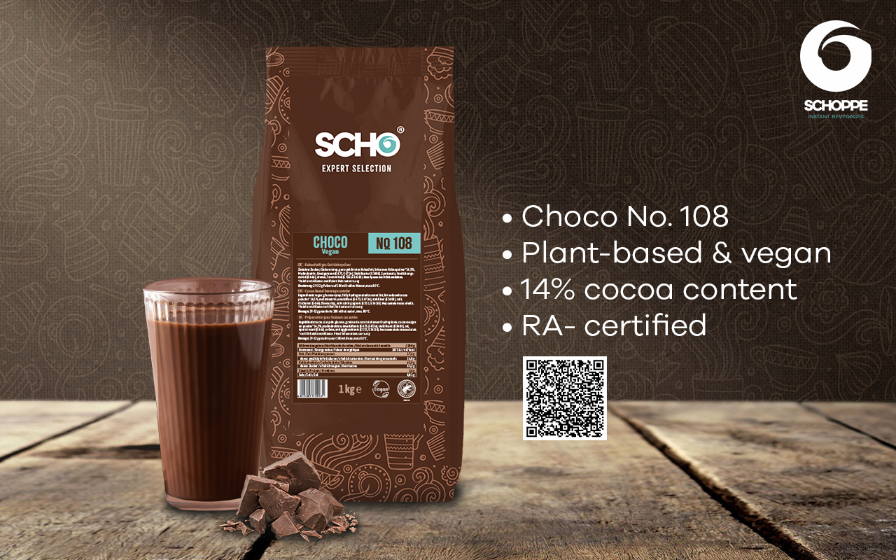 Vegane Trinkschokolade CHOCO No.108 „Vegan“ von Shoppe