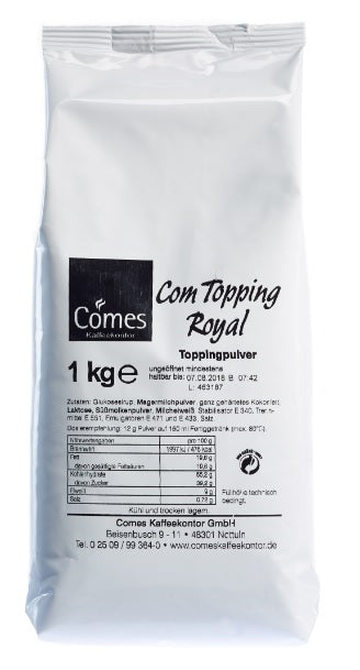 Com Topping Royal Toppingpulver Comes Kaffeekontor