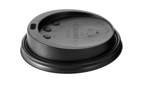Coffee To Go Deckel schwarz für Kaffeebecher ø 80 mm mit Trinkloch