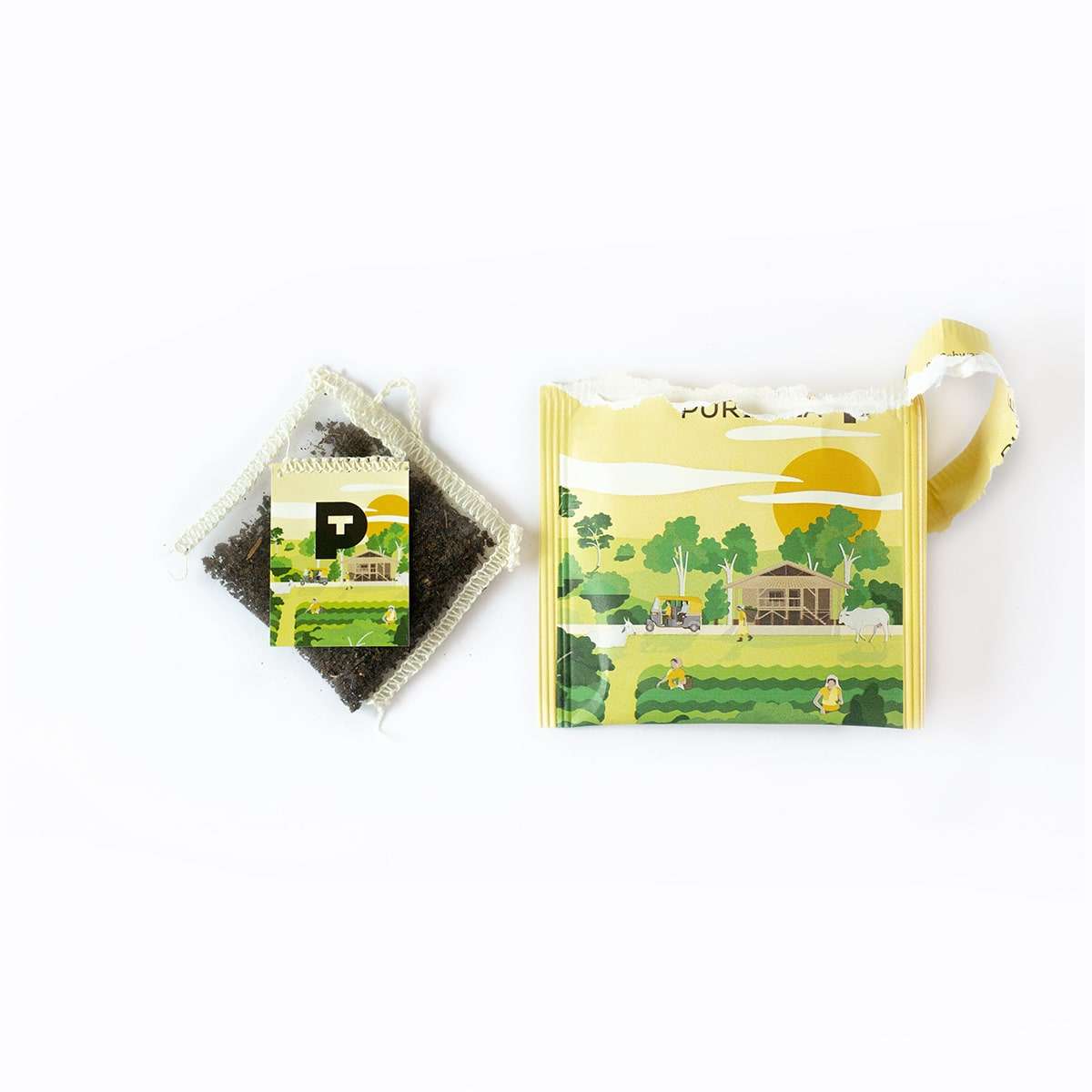 Nandil Assam Bio Schwarzer Tee Pure Tea einzeln kuvertiert