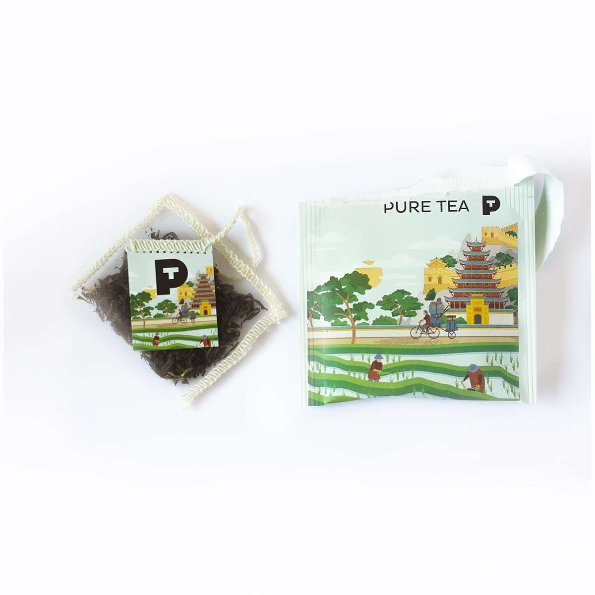 Yanzhou Pi Lo Chun Bio Grüner Tee Pure Tea einzeln kuvertiert